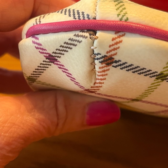 Coach Heritage Tattersall Kiss Lock Bag with Coach‎ Hangtag EUC - Picture 4 of 7